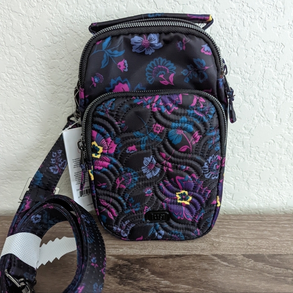 lug Handbags - Lug skeeter mini convertible crossbody boho floral black NWT